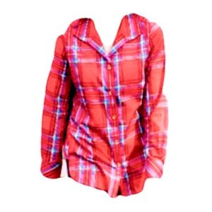 Girls plad long sleeve shirt. Brand new with tags.